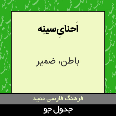 تصویری از احنای سینه