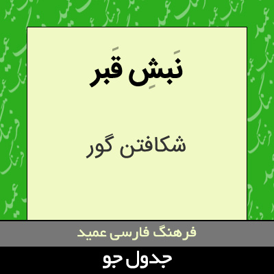 تصویری از نبش قبر