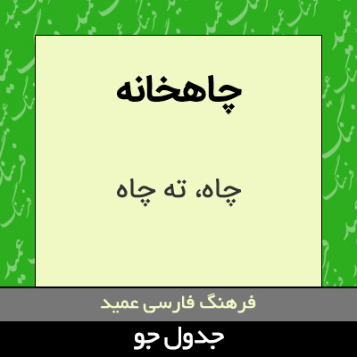 تصویری از چاهخانه