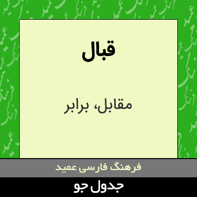 تصویری از قبال