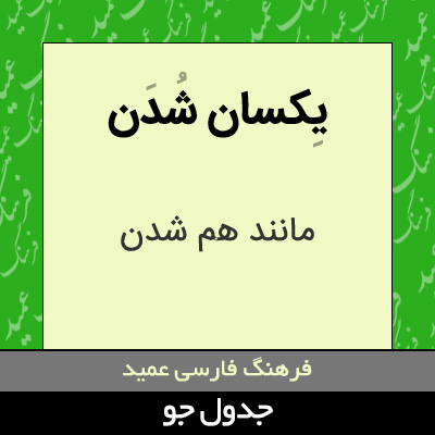 تصویری از یکسان شدن