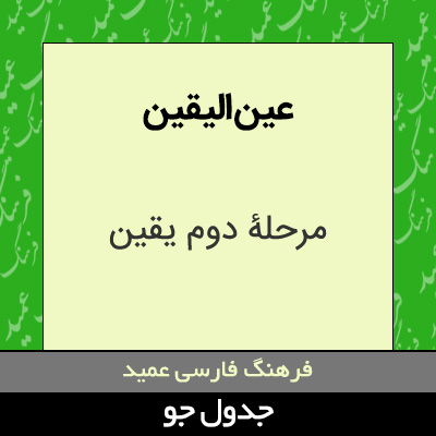 تصویری از عین الیقین