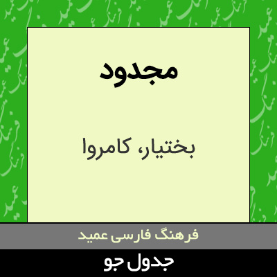 تصویری از مجدود