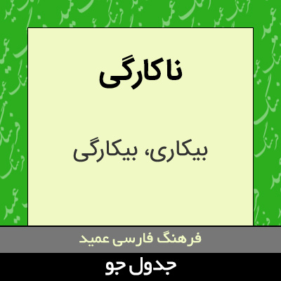 تصویری از ناکارگی