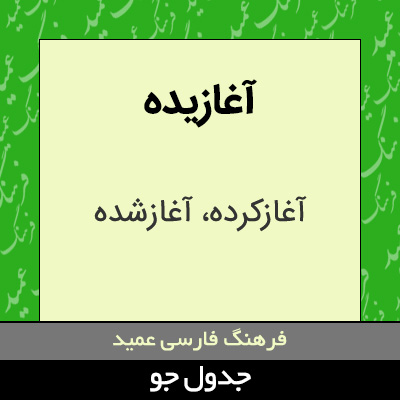 تصویری از آغازیده