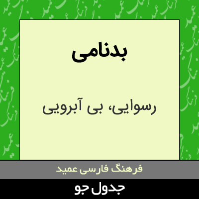 تصویری از بدنامی