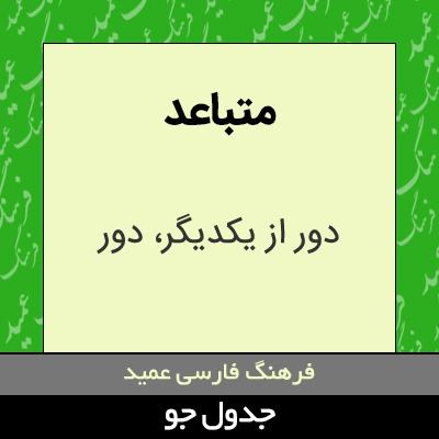 تصویری از متباعد