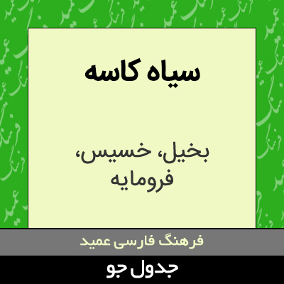 تصویری از سیاه کاسه