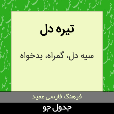 تصویری از تیره دل