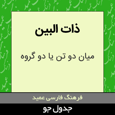 تصویری از ذات البین