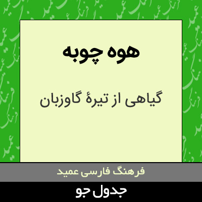 تصویری از هوه چوبه