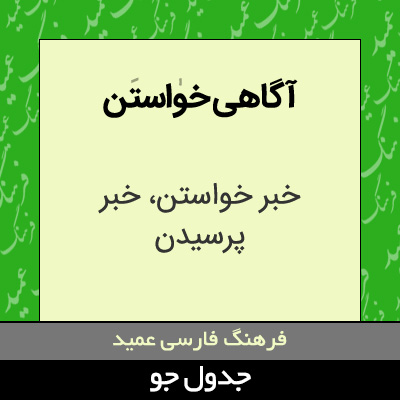 تصویری از آگاهی خواستن