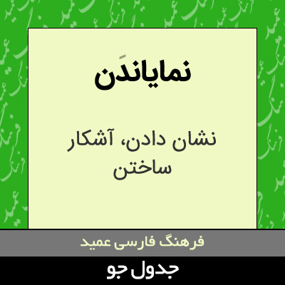 تصویری از نمایاندن