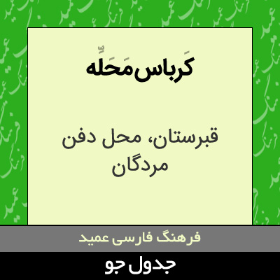 تصویری از کرباس محله