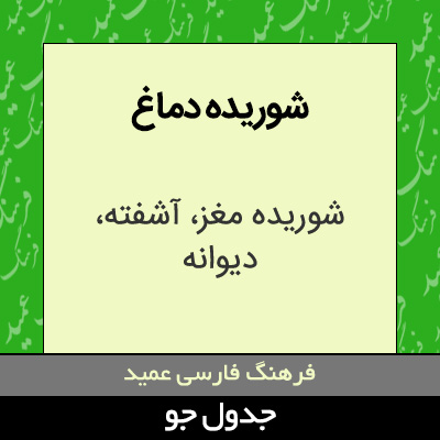 تصویری از شوریده دماغ