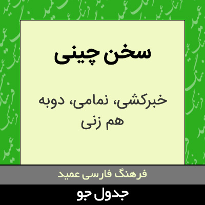 تصویری از سخن چینی