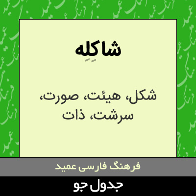 تصویری از شاکله