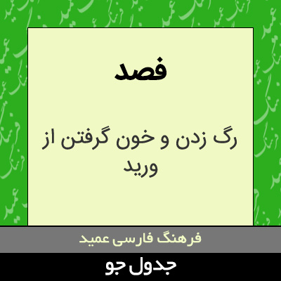 تصویری از فصد