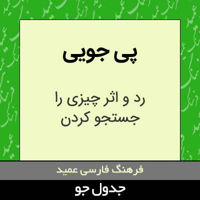 تصویری از پی جویی