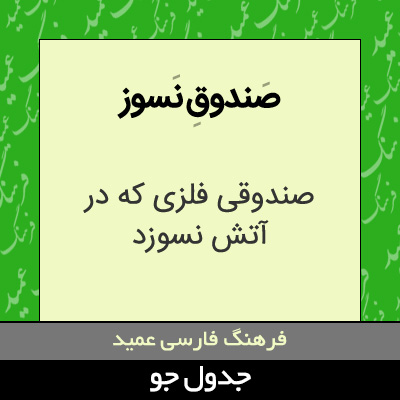 تصویری از صندوق نسوز