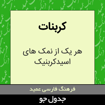 تصویری از کربنات