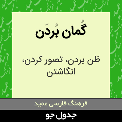 تصویری از گمان بردن