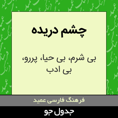 تصویری از چشم دریده