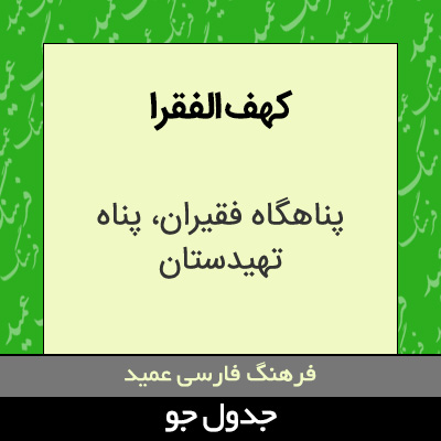 تصویری از کهف الفقرا