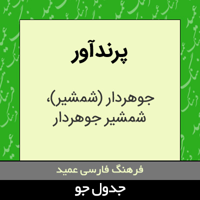 تصویری از پرندآور