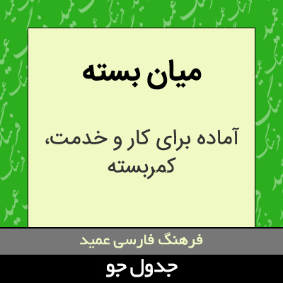 تصویری از میان بسته