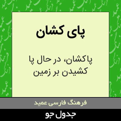 تصویری از پای کشان