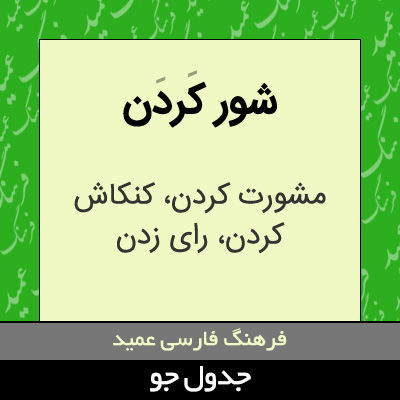 تصویری از شور کردن