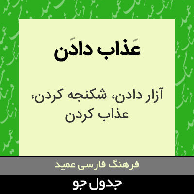 تصویری از عذاب دادن