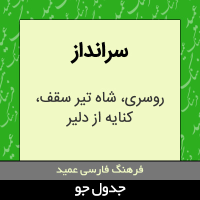 تصویری از سرانداز