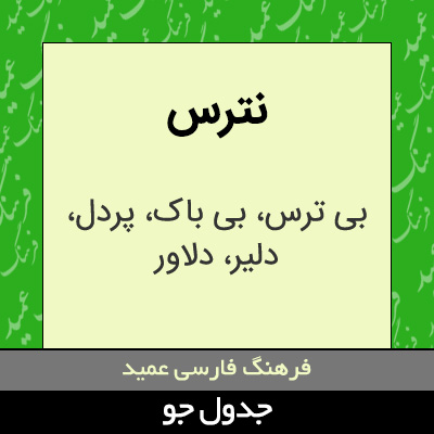 تصویری از نترس