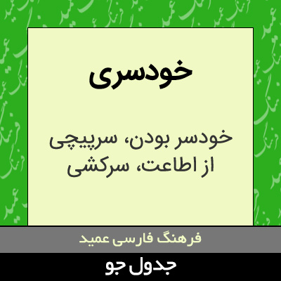 تصویری از خودسری