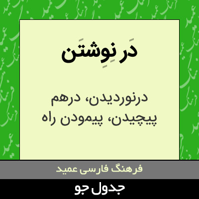 تصویری از در نوشتن