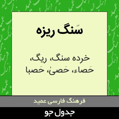 تصویری از سنگ ریزه