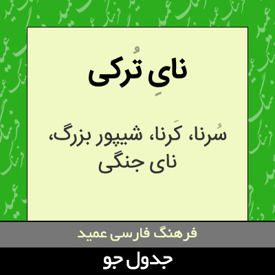 تصویری از نای ترکی