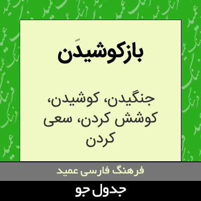 تصویری از بازکوشیدن