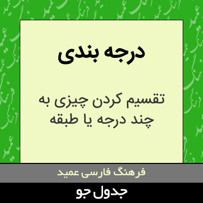 تصویری از درجه بندی