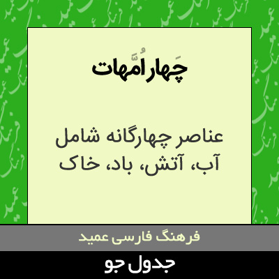 تصویری از چهار امهات