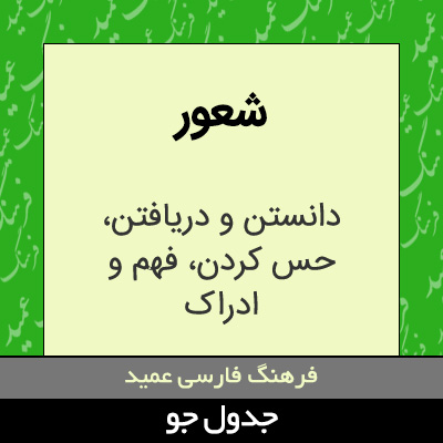 تصویری از شعور