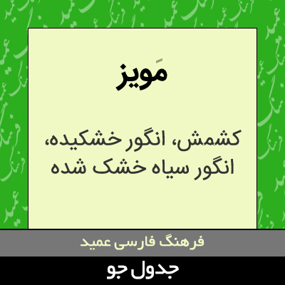 تصویری از مویز