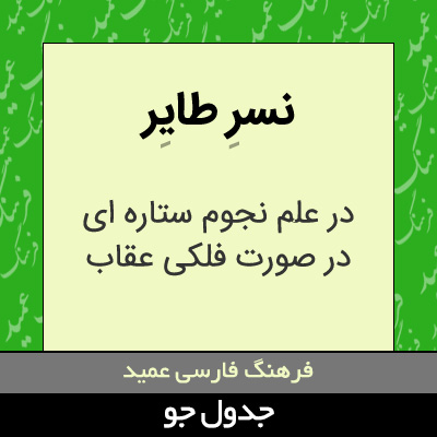 تصویری از نسر طایر