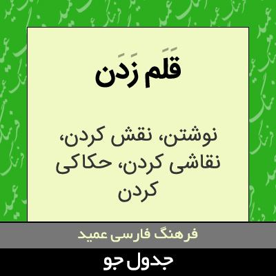 تصویری از قلم زدن