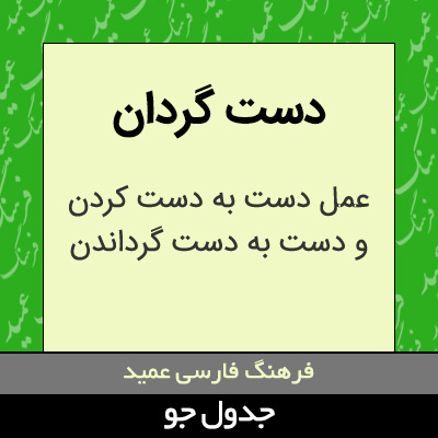 تصویری از دست گردان