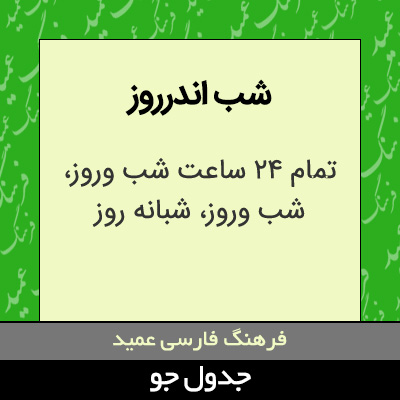 تصویری از شب اندرروز