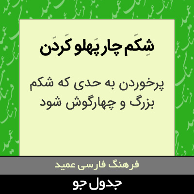 تصویری از شکم چار پهلو کردن