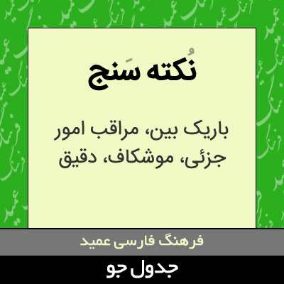 تصویری از نکته سنج